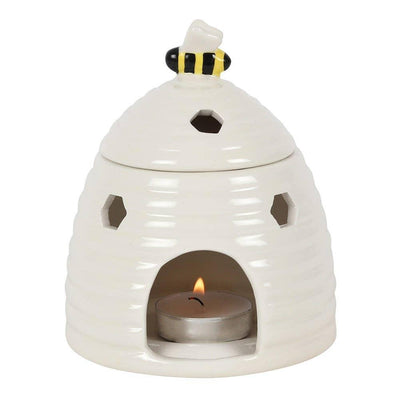 White Beehive Tealight Wax Warmer