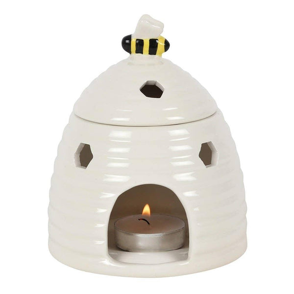 White Beehive Tealight Wax Warmer