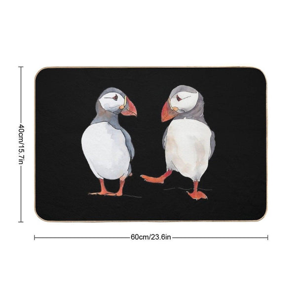 Pssstt... Wanna Dance Sweet Puffin Friends Bath Mat