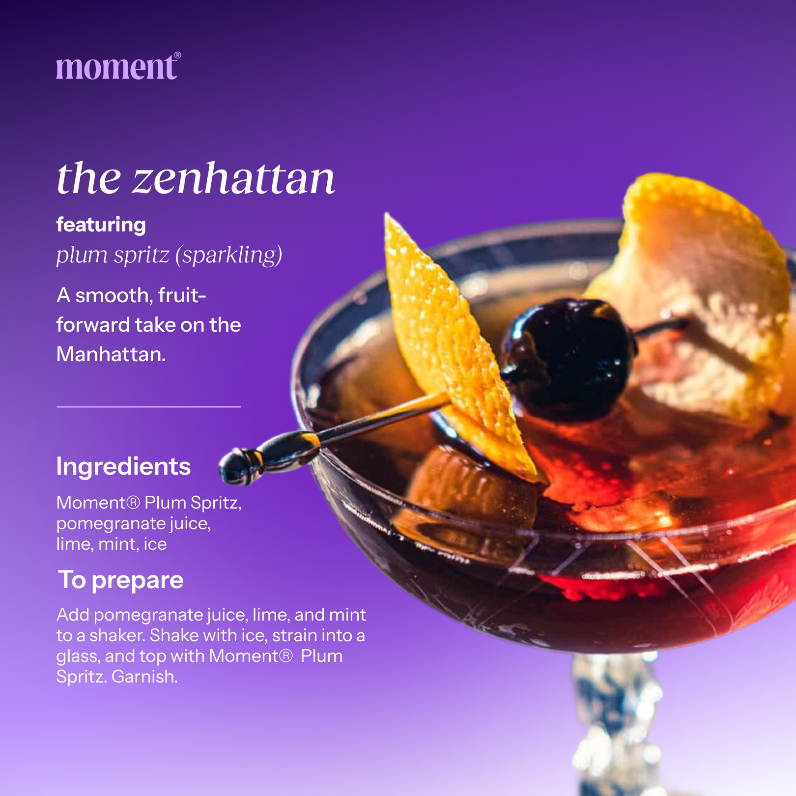 plum spritz (sparkling mocktail | 12 pack)