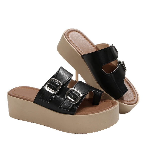 Women's Sandals Summer Ankle Strap Sandals Outdoor Casual Toe Loop Sandals
