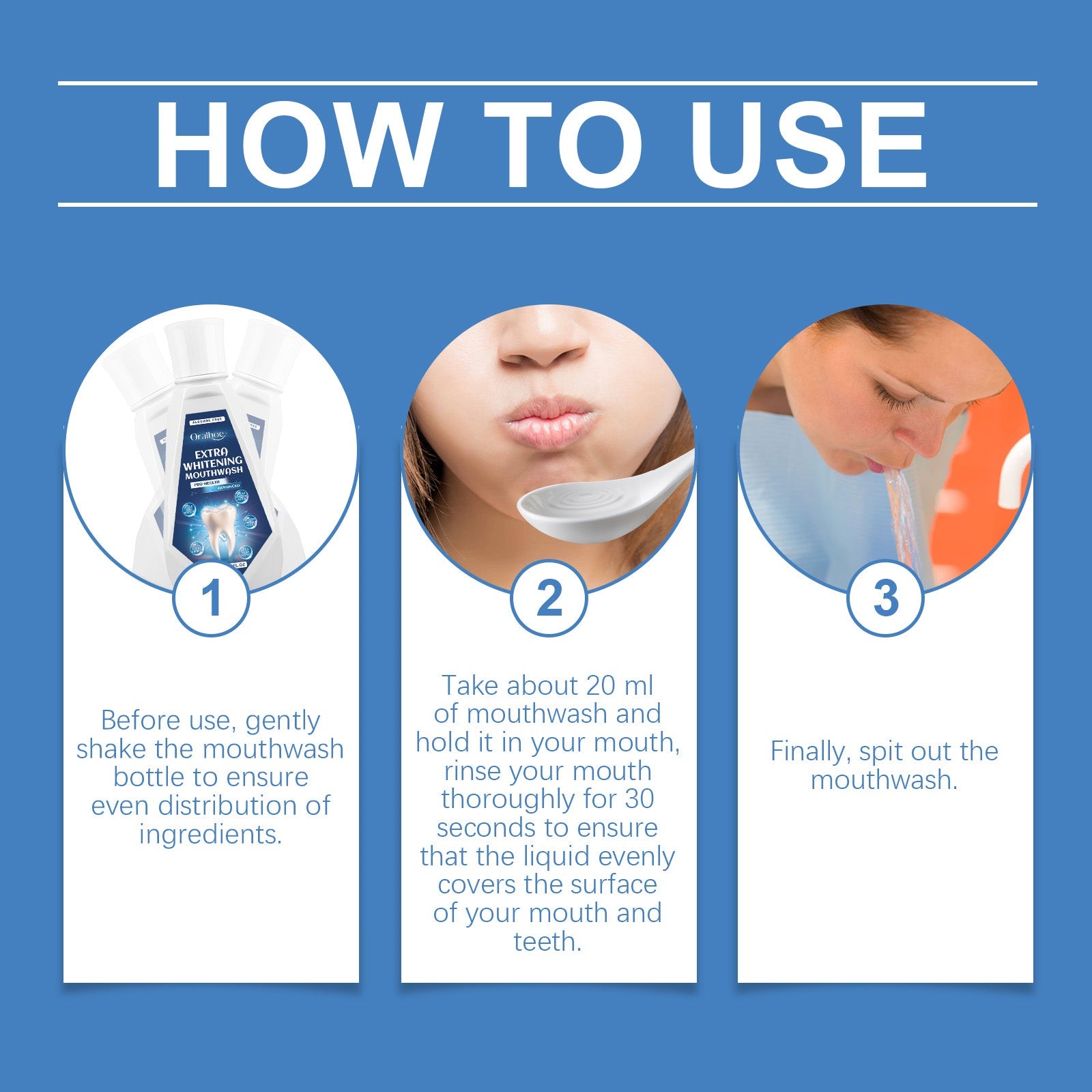 Dental Mouthwash, A Refreshing Minty Mouthwash With Gentle Ingredients To Clean Daily Dental Care