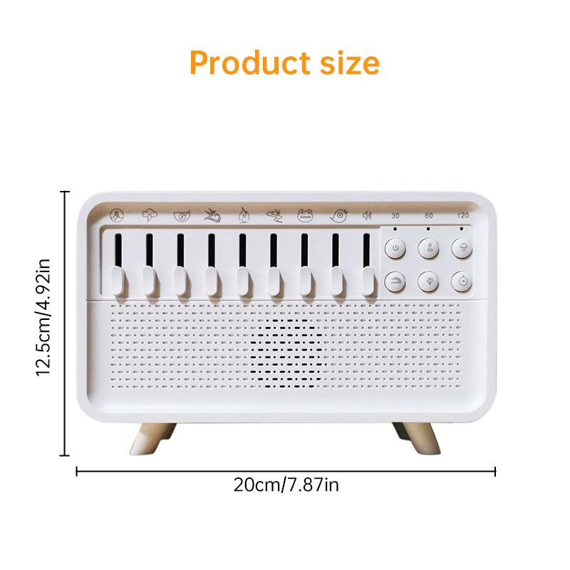 8 - Adjustable - White - Noise Air Aroma Diffuser Humidifier with Night Light and Bluetooth Speaker