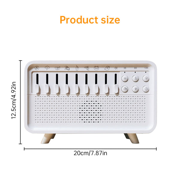 8 - Adjustable - White - Noise Air Aroma Diffuser Humidifier with Night Light and Bluetooth Speaker