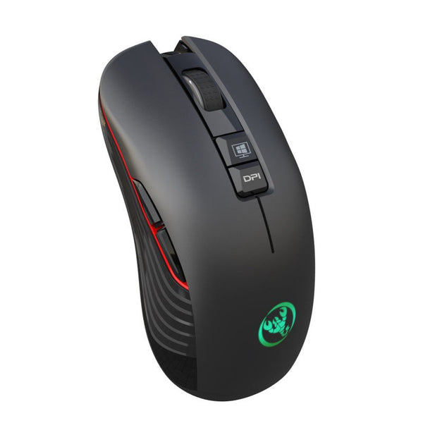New Rechargeable Wireless Mouse 3600dpi Adjustable Colorful Luminous Gaming Mouse 7D Can Turn Off Lights