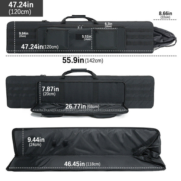 Firearm gear: pistol bags, rifle case, carbine backpack, sniper pistol protector, airsoft bag & hunting accessories.