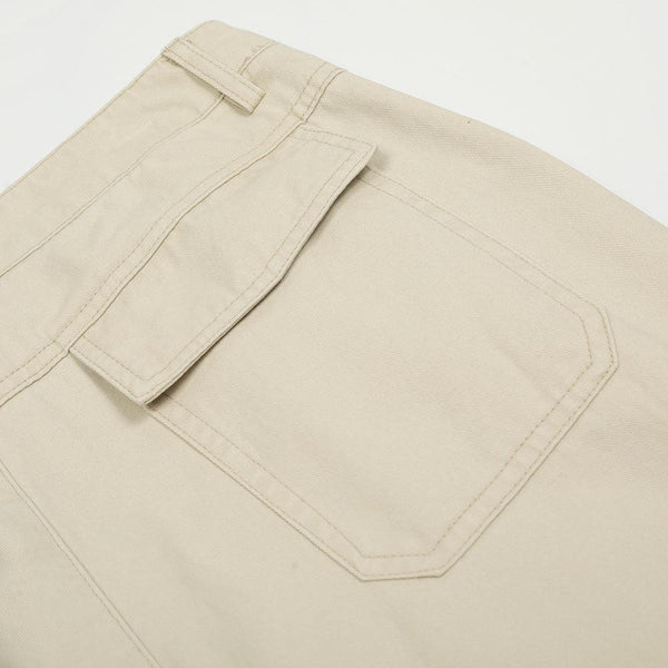 Design Sense Multi-Pocket Workwear Casual Trousers Men's Solid Color Loose Wide-Leg Straight Leg Long Pants Vibe Trendy Retro Versatile