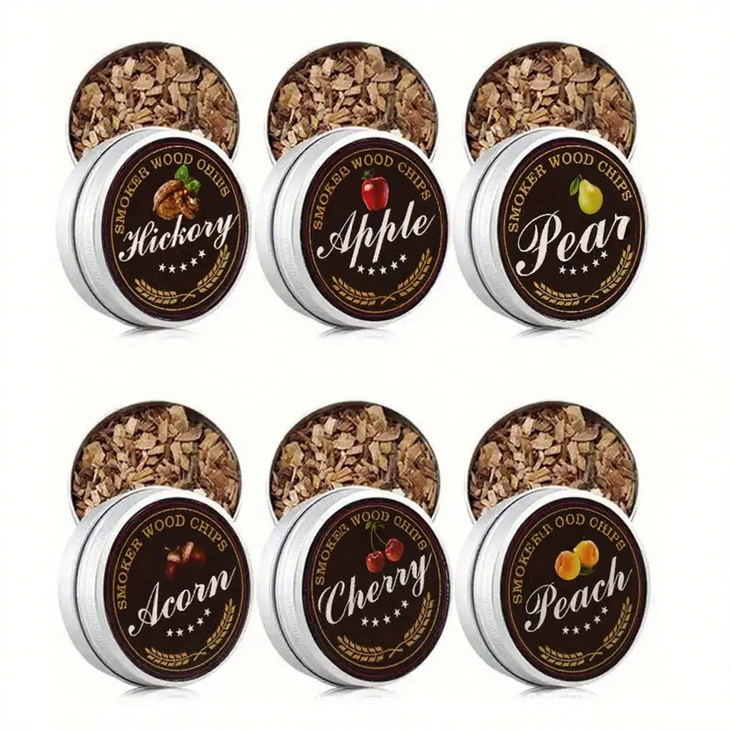 Cocktail Smoking Wood Chips 6 Types of Smoked Wood Flavors Bourbon Whiskey Gift for Father/Husband/Men