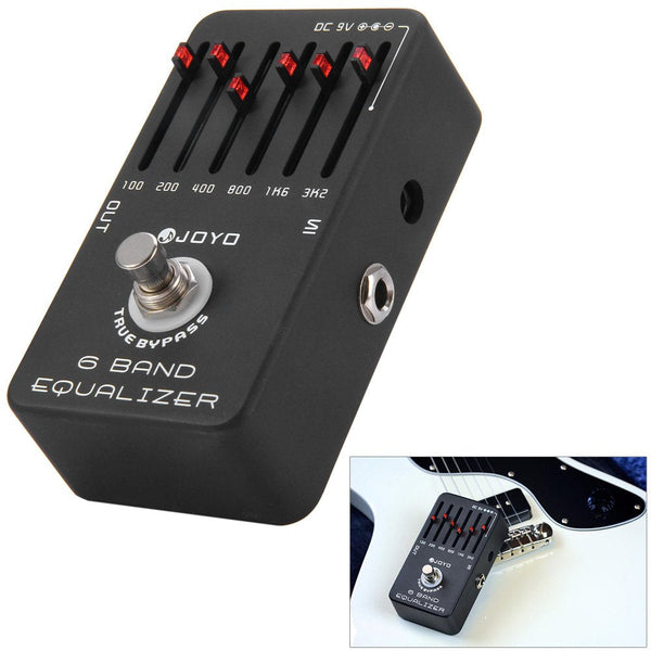 JOYO JF - 11 True Bypass Design 6 Band EQ Equalizer Guitar Effect Pedal with Aluminum Alloy Casing