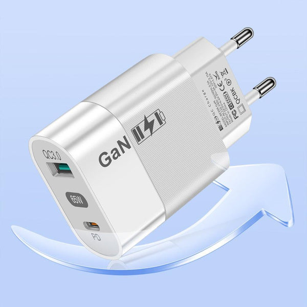 65W Gallium Nitride Charger GaN Charging Source Fast Charging Phone Charging Head