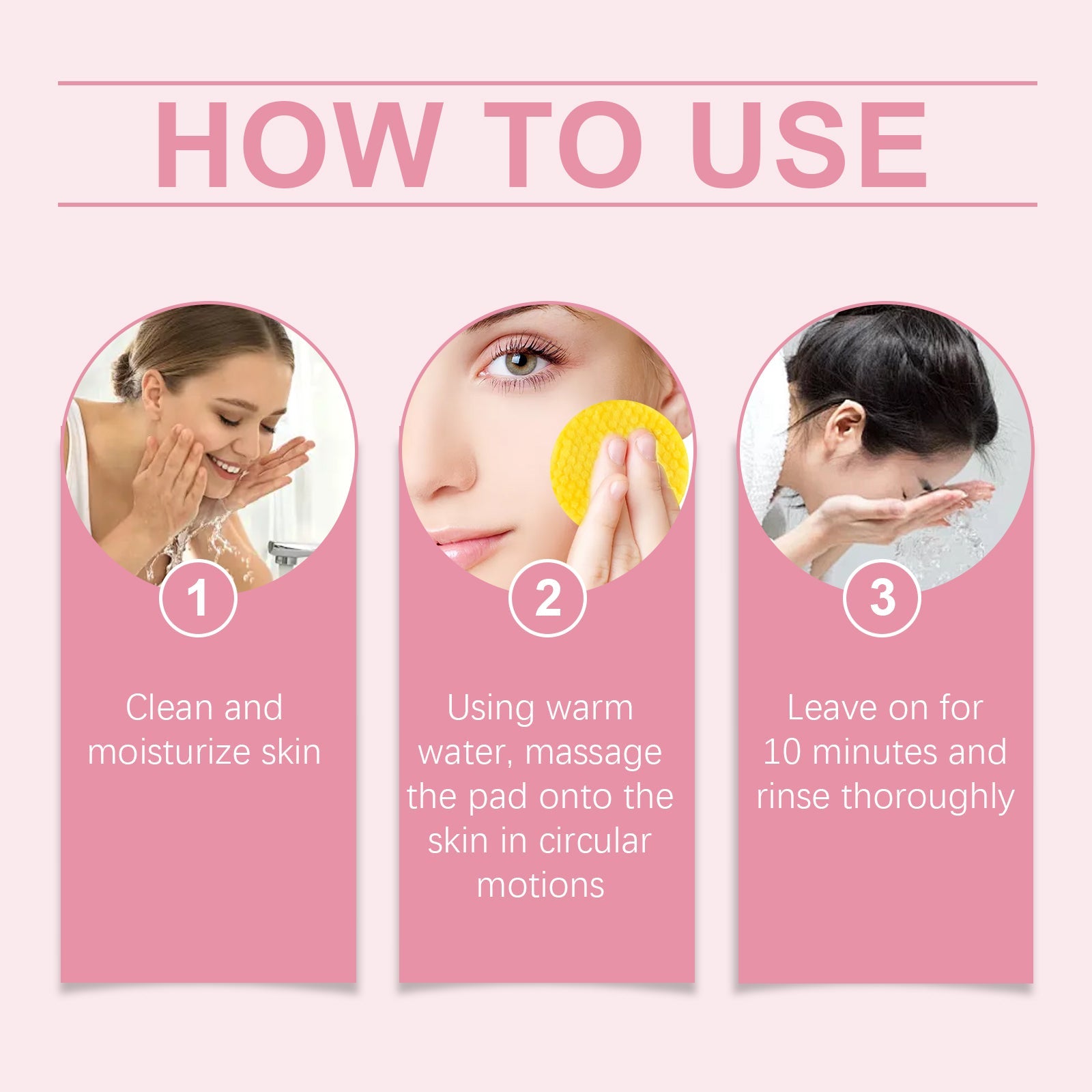 Turmeric Acid Cleansing Pad Gently Cleanses Face Skin With Refreshing And Balanced Oil Skin Care Cleansing Pad