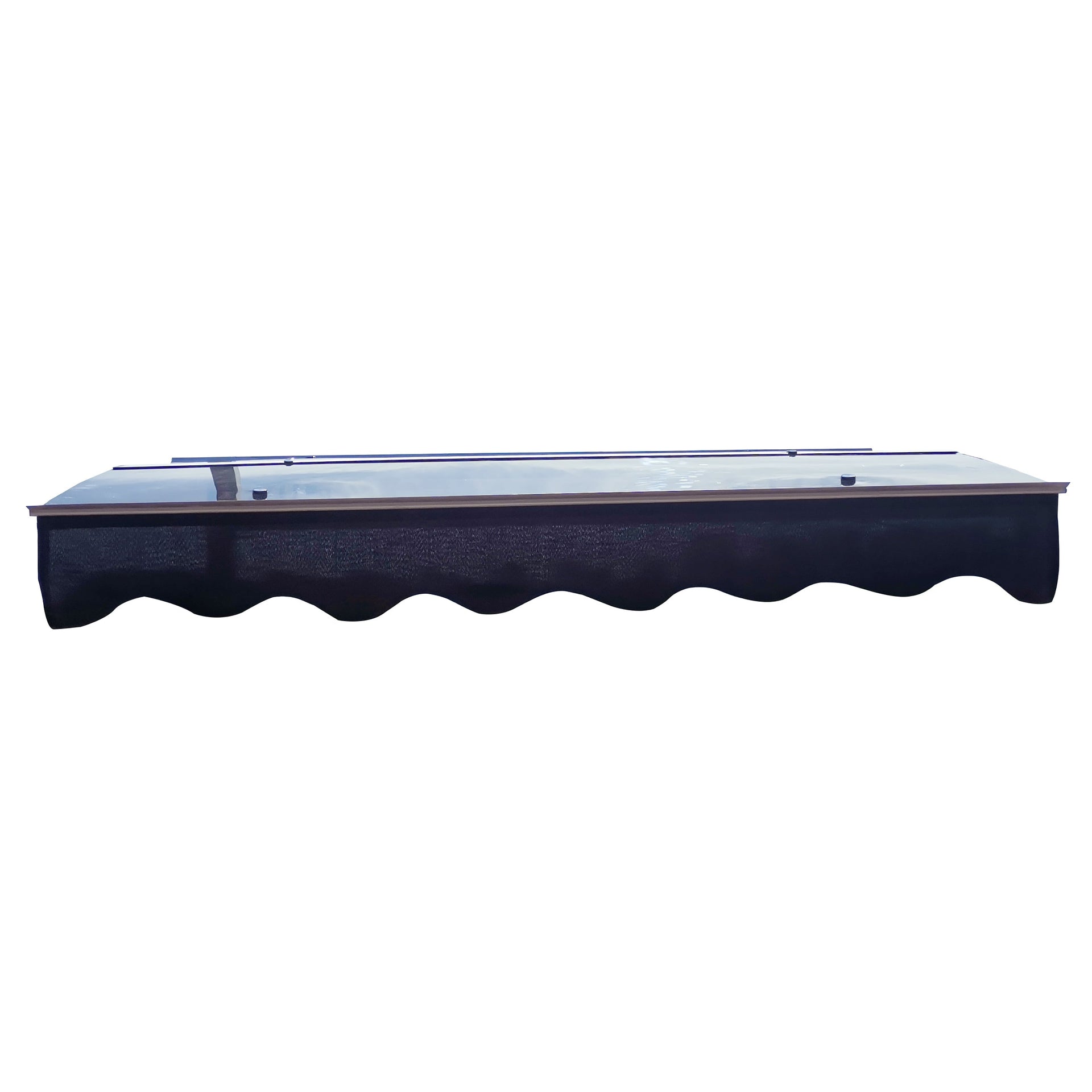 DA5934W Series Door Window Awning Canopy Made of 0.137 Inch Thick Crystal Solid Polycarbonate Sheet in size of 59
