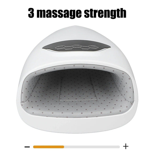 Electric Hand Massager Device Heat Finger Massage Pain Relief Therapy Air Compression Hand Care Palm Finger Massage Machine
