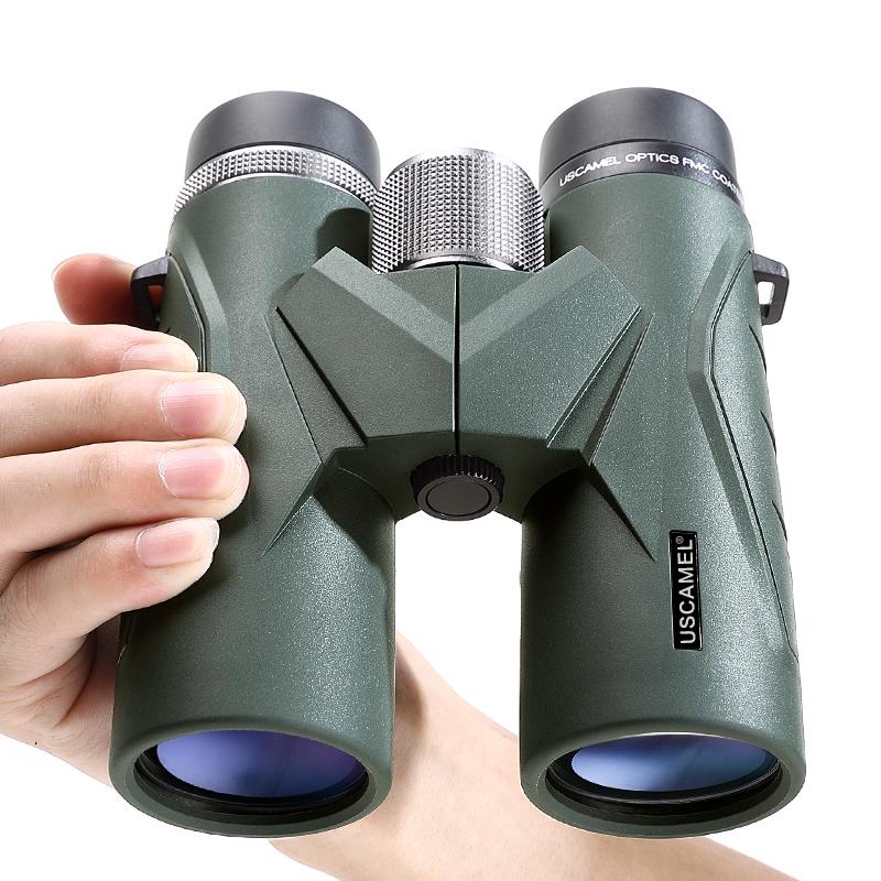 USCAMEL Binoculars 10x42 Waterproof Telescope Professional Hunting Optics Camping Outdoor (Army Green)