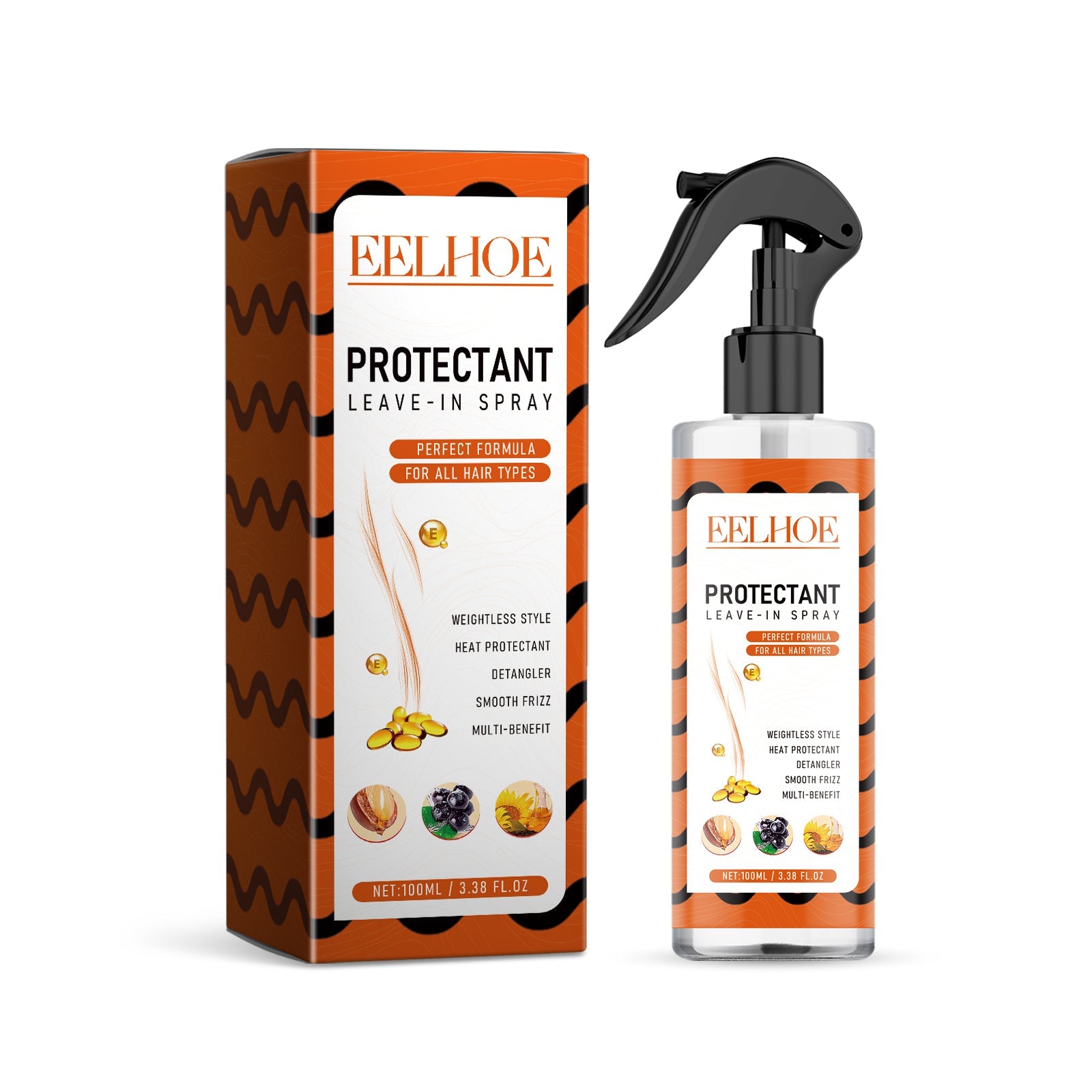 Protectant Leave-In Spray, Repair Bifurcated Dry Hair And Frizzy Hair Damaged Moisturize Hair And Smooth Hair