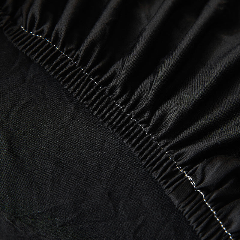 Elastic solid color semi-circular sofa cover, internet cafe, sand caf é, hotel leisure booth, all inclusive, single sofa chair cover