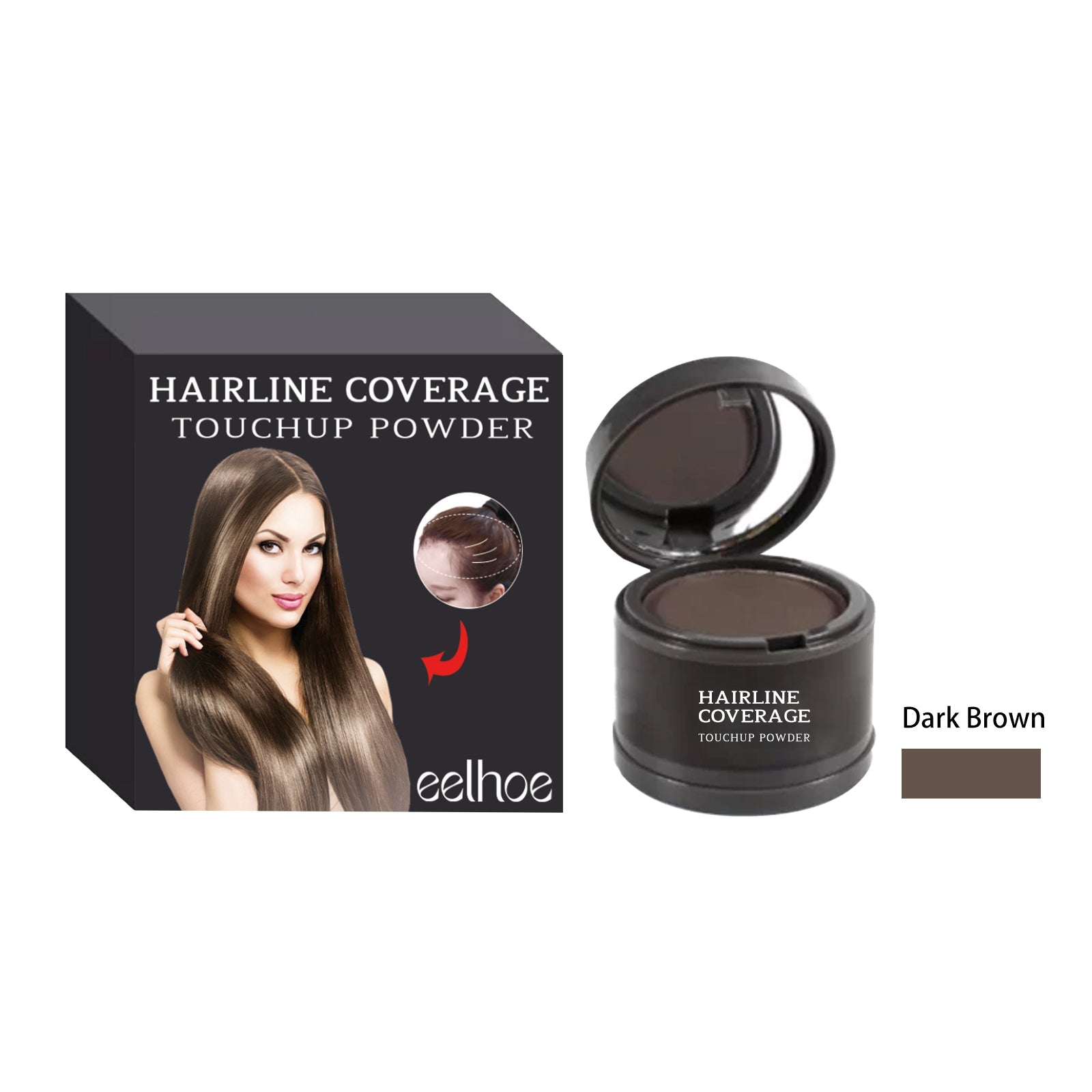 Hairline Cover Touch Powder Compact Hairline Easy To Apply Concealer Powder For Your Hairline