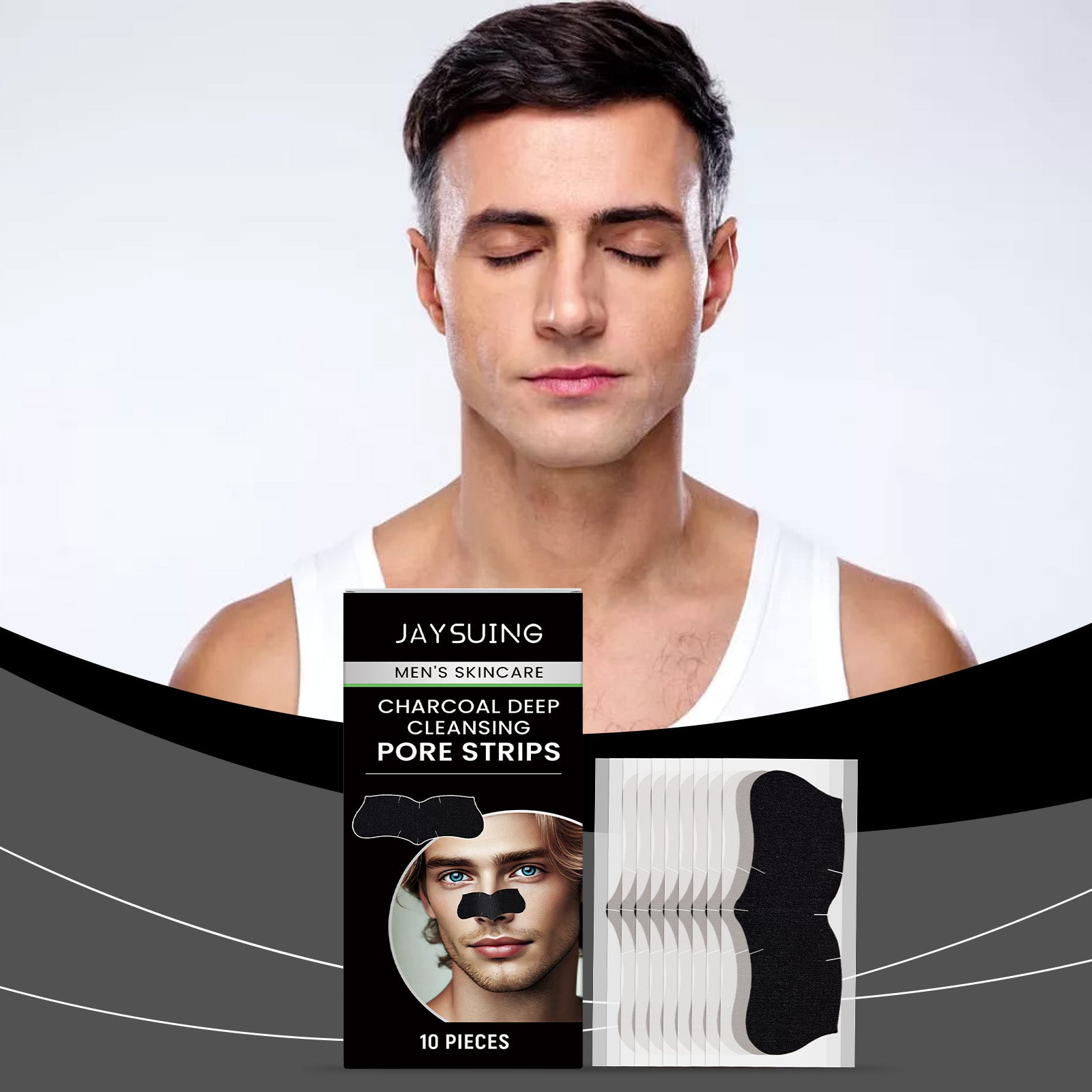 Men Blackhead Pore Patch For Pore Cleansing Gentle And Non-Tight Facial Oil Control To Reduce Acne