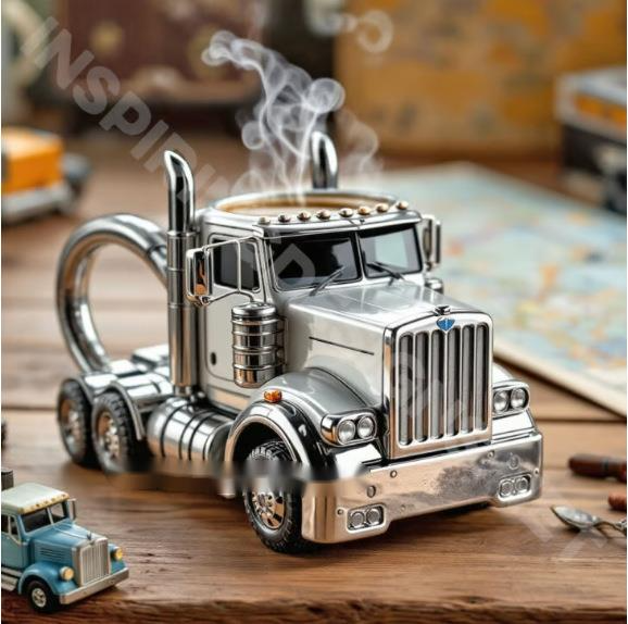 Semi Truck Coffee Mugs Handmade Home Semi Truck Coffee Cup Mugs