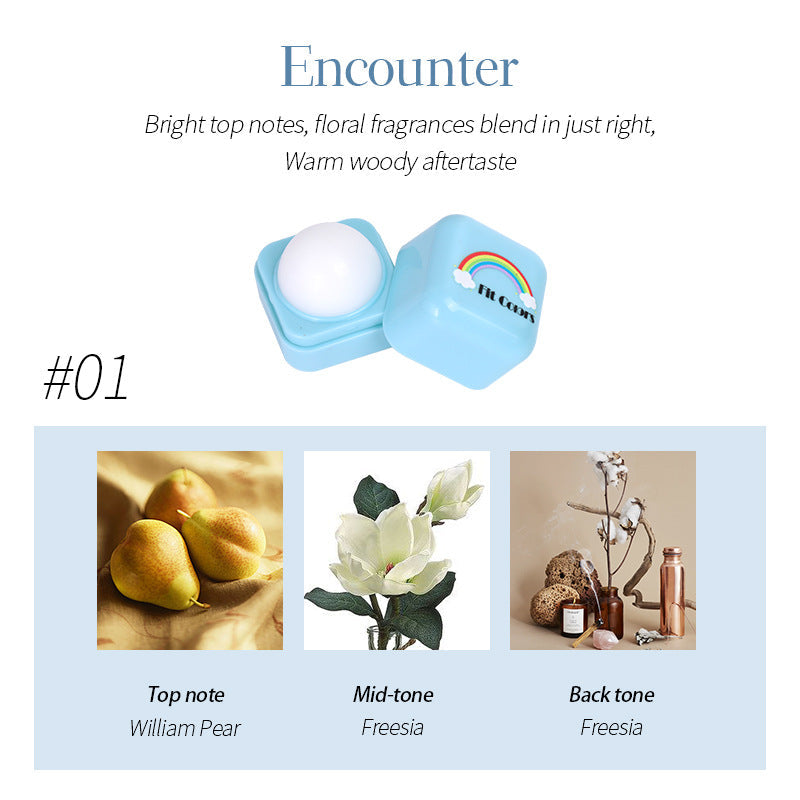 Fit Colors Mosquito Repellent Solid Balm Ball Boys and Girls Carry Long Lasting Fragrance Insect Repellent Solid Balm