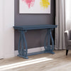 48-Inch Rustic Vintage Console Table --- Farmhouse Style Entryway Table with Open Shelf and Sturdy Construction (Navy)