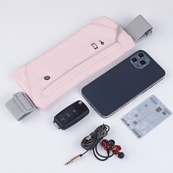 Sports chest waist bag dual-use men's and women's lightweight high-end super Pu crossbody bag outdoor internet famous running phone bag