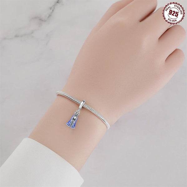 S925 sterling silver pendant beads, religious symbol, Virgin Mary pendant suitable for Pan family bead bracelet