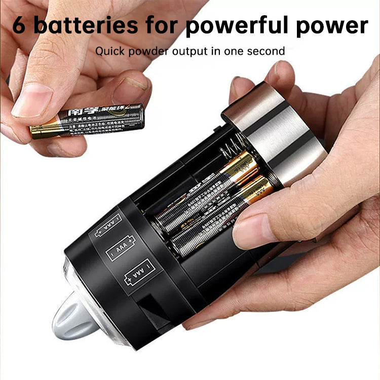 Electric Spice Grinder: Automatic, Gravity-Operated, LED Light, Adjustable Coarseness