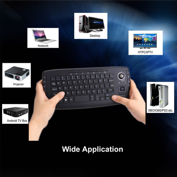 2.4G Aerial Flying Mouse Innovative Trajectory Fan You Wireless Keyboard Mouse Two in One Button Mouse Set