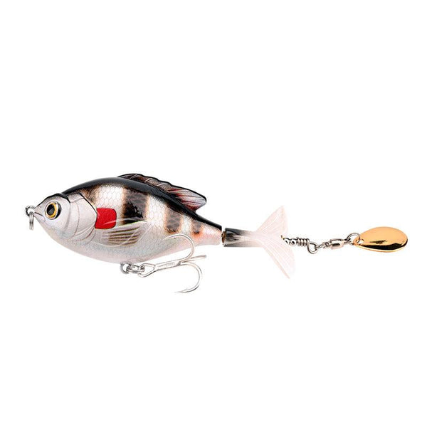 9.5cm/16.9g Propeller Rotary Tractor Bait Path Sub Bait Floating Water Rock Small Fat Water System Wave Climbing Fish bait