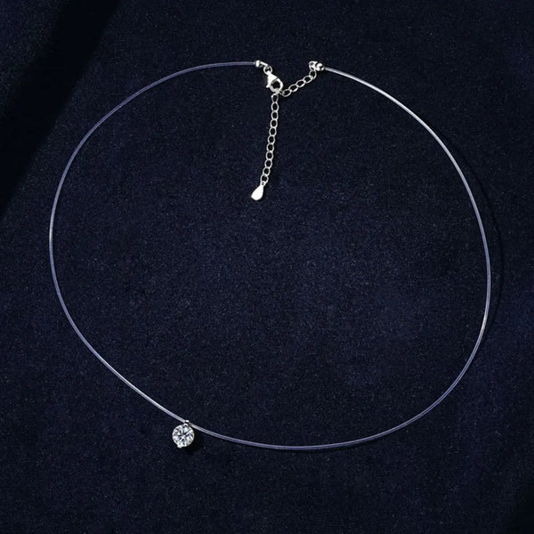 1 Carat Moissanite 925 Sterling Silver Necklace - Gifts for You 'n Me