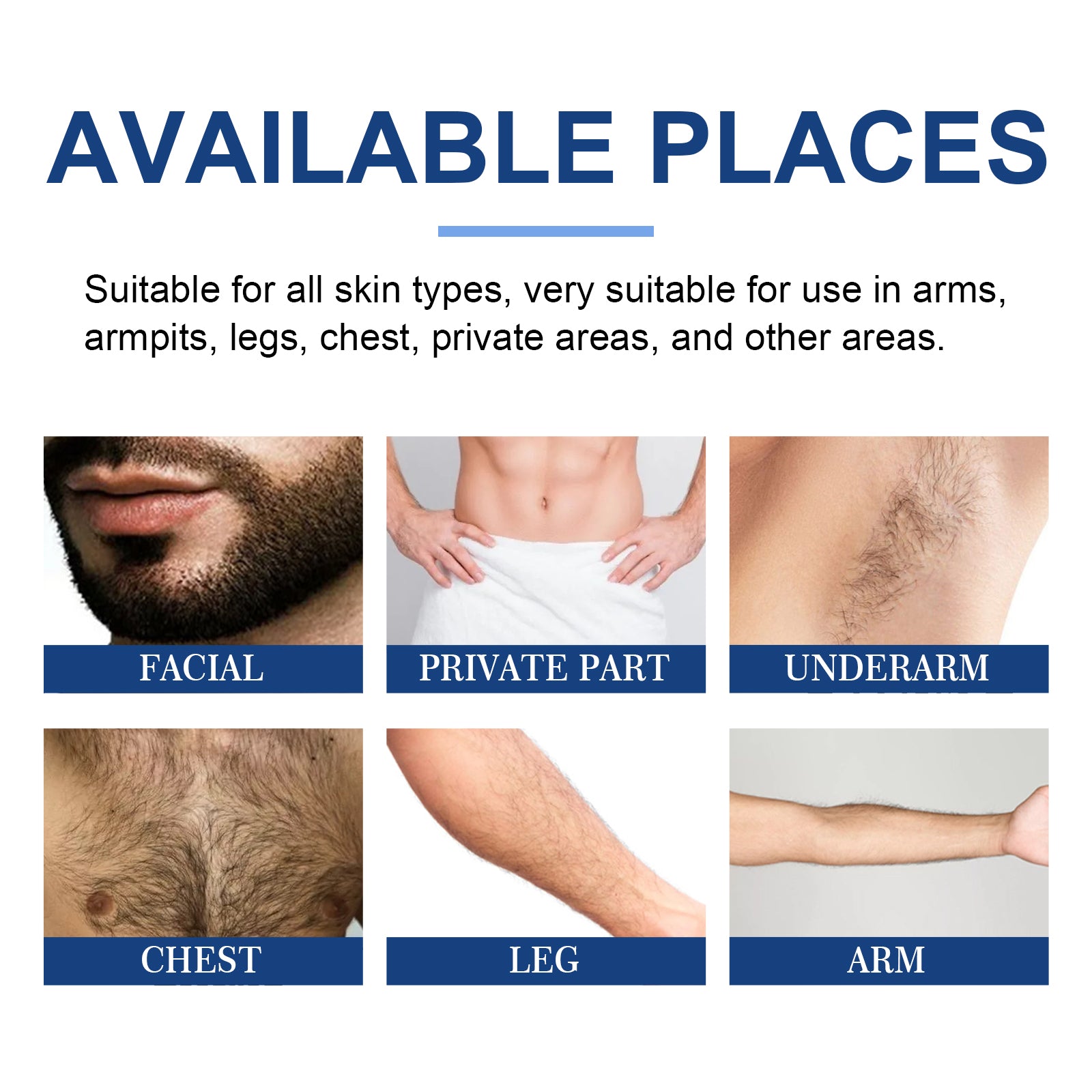 Men's Hair Removal Foam Spray Leg Underarm Chest Hair Gentle Cleansing Quick Hair Removal Spray