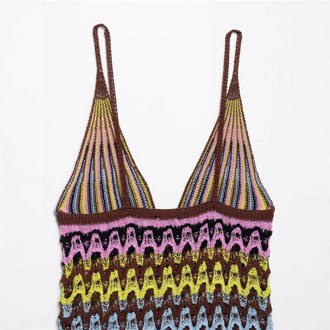 Sexy Backless Knitted DressStyle Fashion Women's Dress