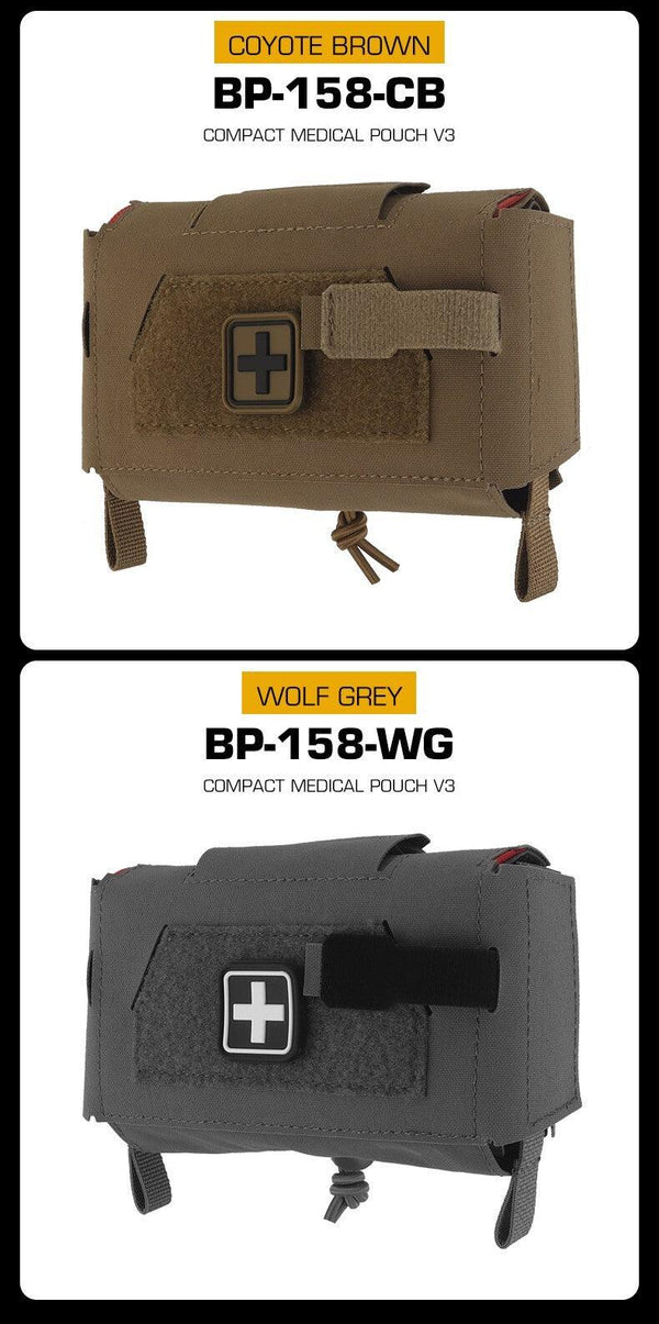 Compact Trauma Bag V3 GEN3 Style Agilit MD2 IFAK Tactical Medical First Aid Bag for Hunting Vest Plate Carrier Belt