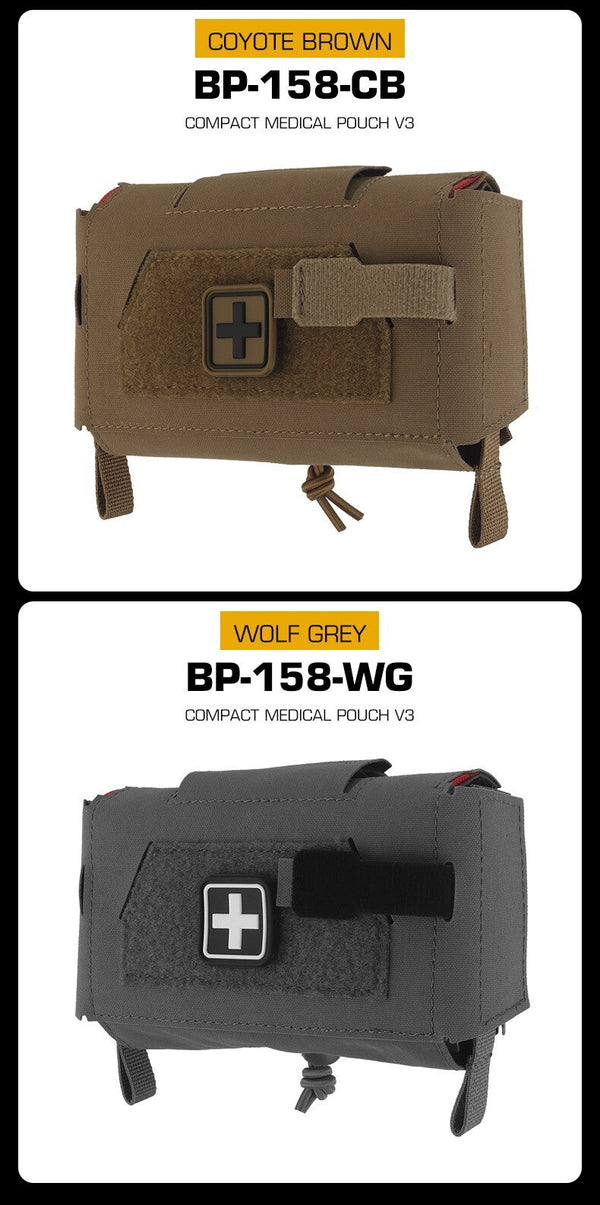 Compact Trauma Bag V3 GEN3 Style Agilit MD2 IFAK Tactical Medical First Aid Bag for Hunting Vest Plate Carrier Belt