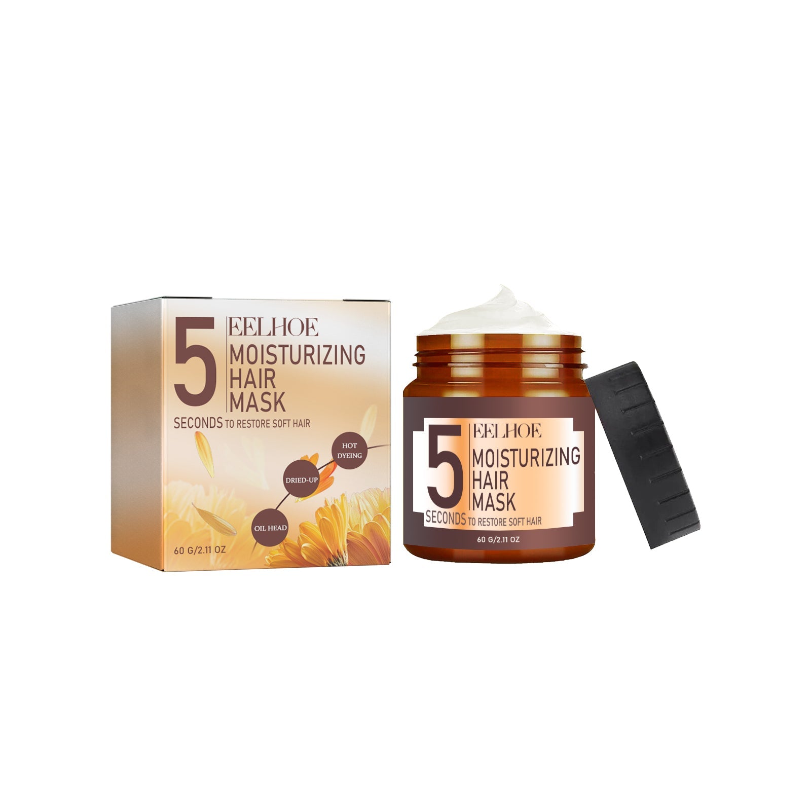 Moisturizing Hair Mask, Deep Nourishing Hair Repair Dry Hair Split End Smoothing Hair Mask