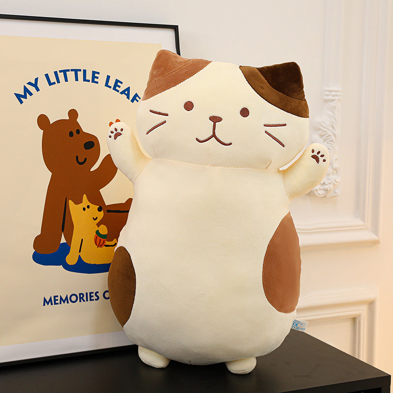 Cat Doll Girl Holding Big Doll Plush Toy Birthday Gift Girl