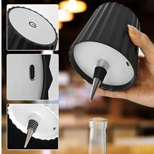 LED Creative Wine Bottle Light for Bar: Movable, Rechargeable, RGB Dimmable Decorative Bottle Lamp