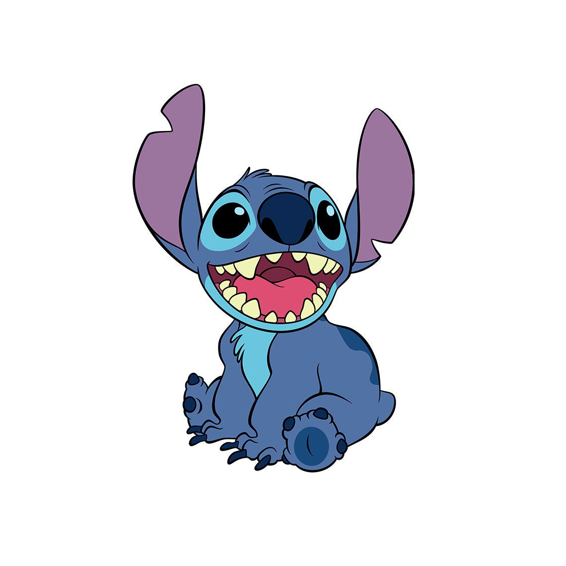 3D Broken Wall Stitch Wallpaper Children's Room Art Poster Decoration Self Adhesive Cartoon Anime Sticker Glass Door Sticker