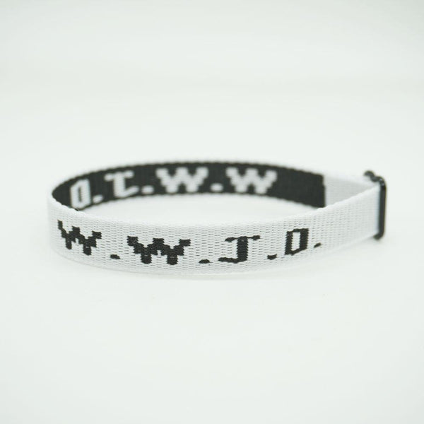 Alphabet Jacquard Printed Wrist Strap Bracelet Strap Unisex WWJD Bracelet Adjustable Bracelet