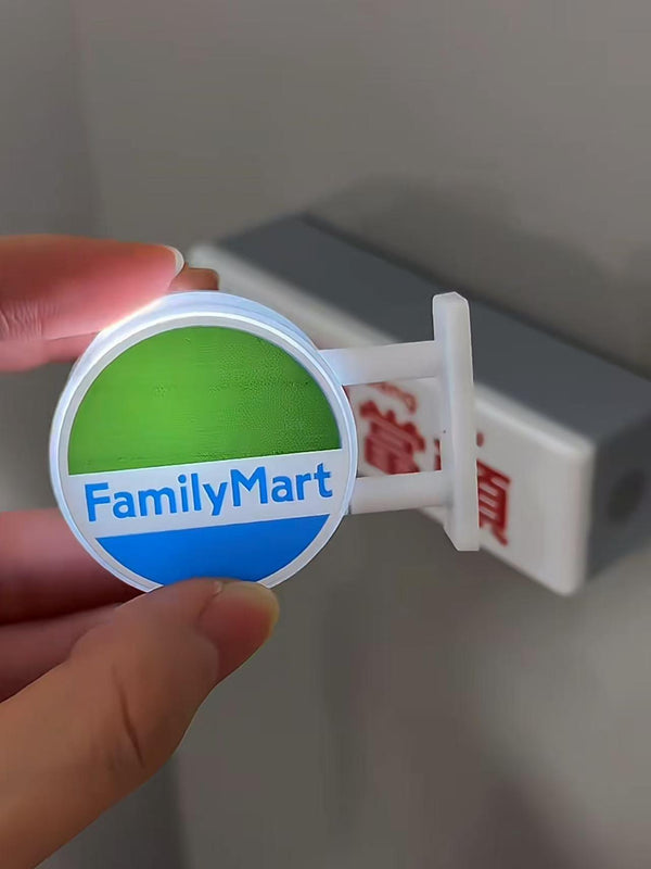 Creative refrigerator stickers convenience store lights illuminated magnetic home decorations