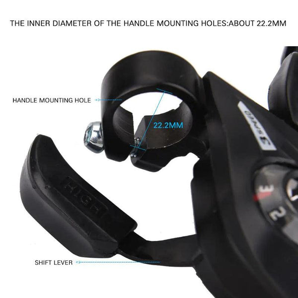 Bike Derailleurs 3x7 21 Speed Switch MTB Bicycle Shifter Levers Brake with Shift Cable Cycling Disc Handle for Bike Trekking