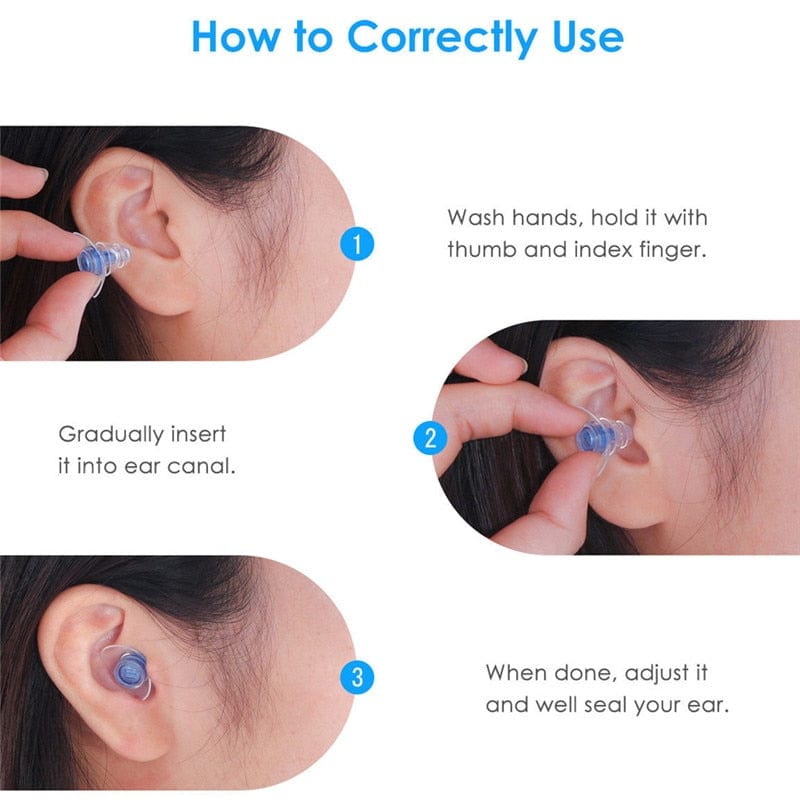 Noise Reduction And Sound Isolation Earplugs Concert High Fidelity Filter Earplugs Wholesale Blue Filter Earplugs Double Tail