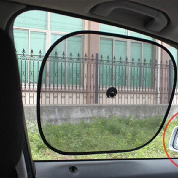 2Pcs/Set 44*37cm Black Car Sun Shade Side Rear Car Window Sunshade Cover sun protectAuto Accessories parasole auto parasol coche