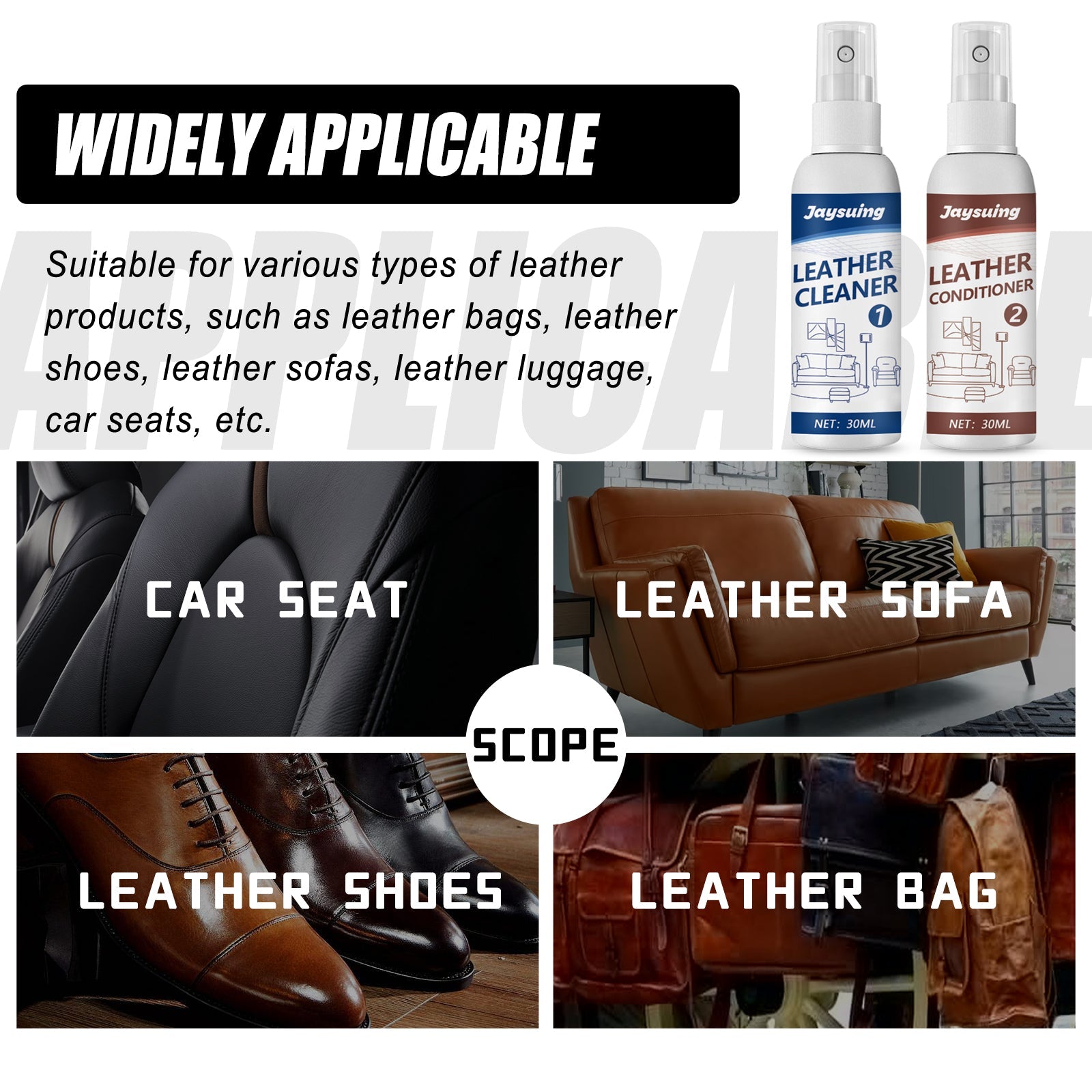 Leather Cleaning And Maintenance Agent, Leather Care Leather Suit Sofa Maintenance Cleaner