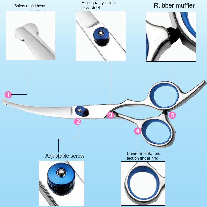 Stainless steel pet scissors for dog grooming