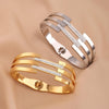 Hollow out Bracelet Stainless Steel Female Style Bracelet Geometric Circle Hollow out Handpiece