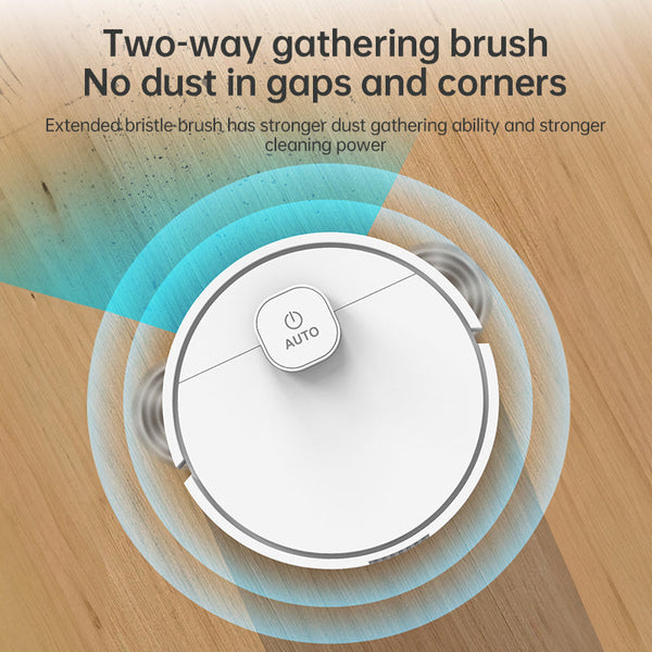 **3-in-1 Sweeping Robot: USB Charging, 1000Pa Suction, Auto-Clean for Pet Hair, Carpets & Floors** - Gifts for You 'n Me