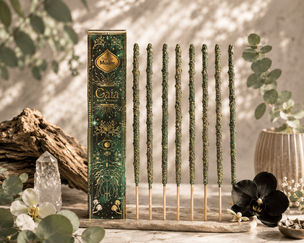 Green Shimmer Gaia Incense Sticks