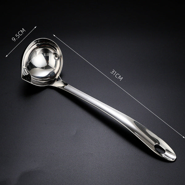 304 stainless steel oil separating spoon oil draining and filtering tool soup spoon